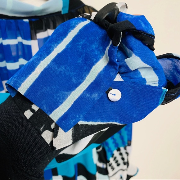 Lane Bryant Graphic Print Long Sleeve Blouse 14/16 - Picture 5 of 8